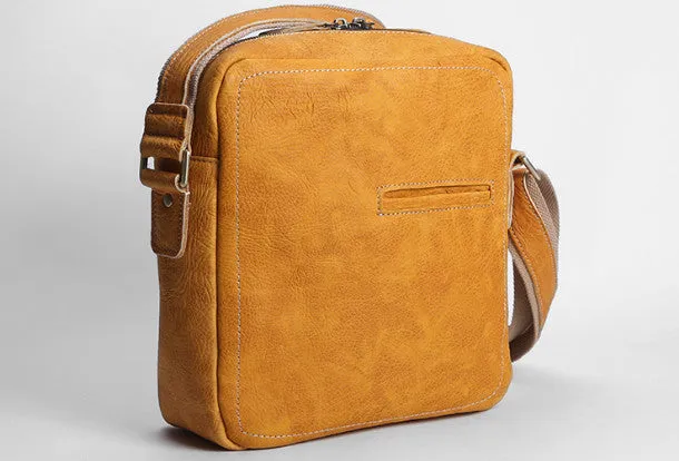Handmade leather men messenger large vintage shoulder laptop bag vintage bag