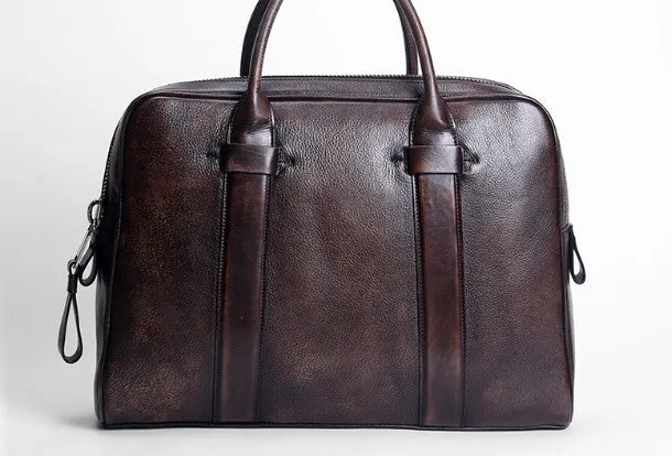 Handmade leather men messenger large vintage shoulder laptop bag vintage bag