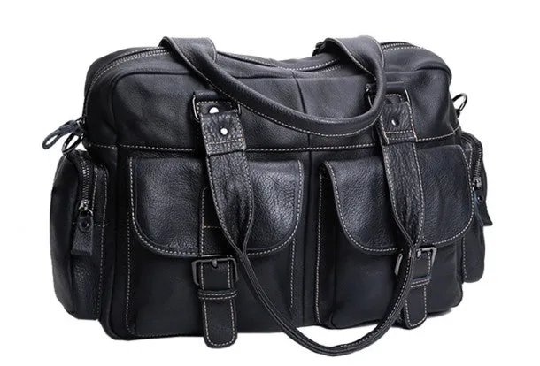 Handmade leather men messenger large vintage shoulder laptop bag vintage bag