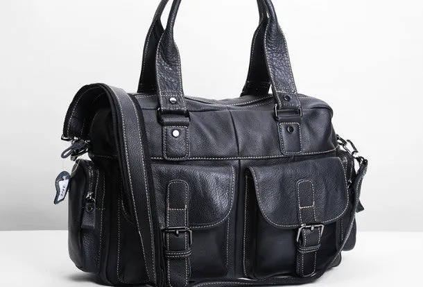 Handmade leather men messenger large vintage shoulder laptop bag vintage bag