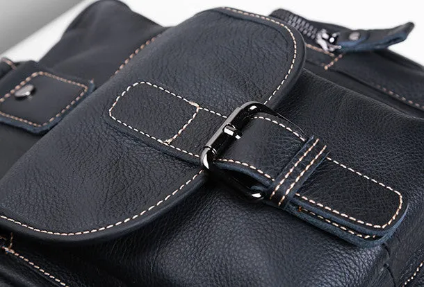 Handmade leather men messenger large vintage shoulder laptop bag vintage bag