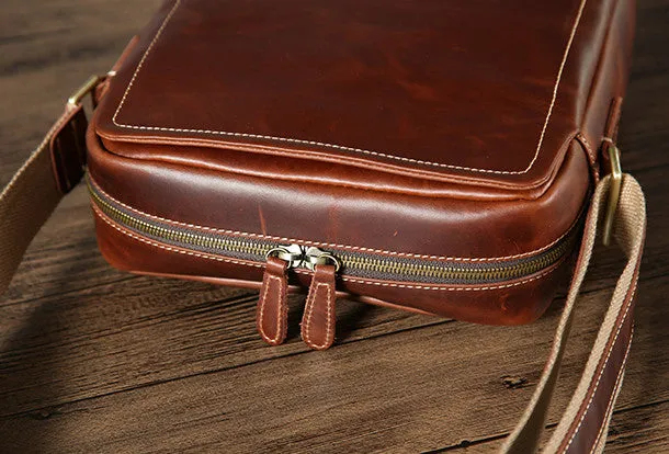 Handmade leather men messenger large vintage shoulder laptop bag vintage bag