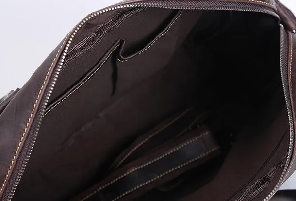 Handmade leather men messenger large vintage shoulder laptop bag vintage bag