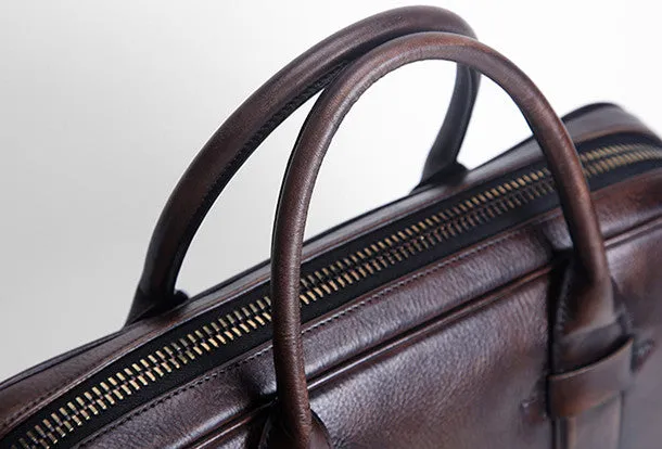 Handmade leather men messenger large vintage shoulder laptop bag vintage bag