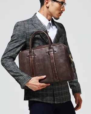 Handmade leather men messenger large vintage shoulder laptop bag vintage bag