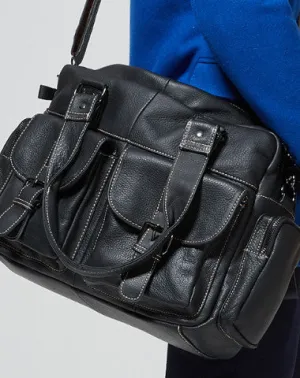 Handmade leather men messenger large vintage shoulder laptop bag vintage bag