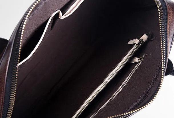 Handmade leather men messenger large vintage shoulder laptop bag vintage bag