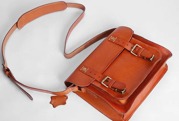 Handmade leather men Satchel bag messenger large vintage shoulder bag vintage bag