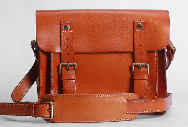 Handmade leather men Satchel bag messenger large vintage shoulder bag vintage bag