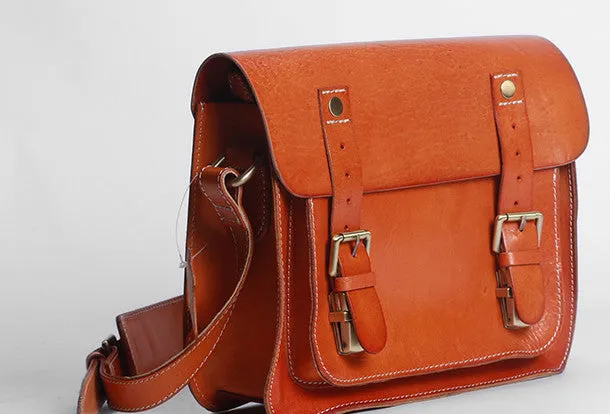 Handmade leather men Satchel bag messenger large vintage shoulder bag vintage bag