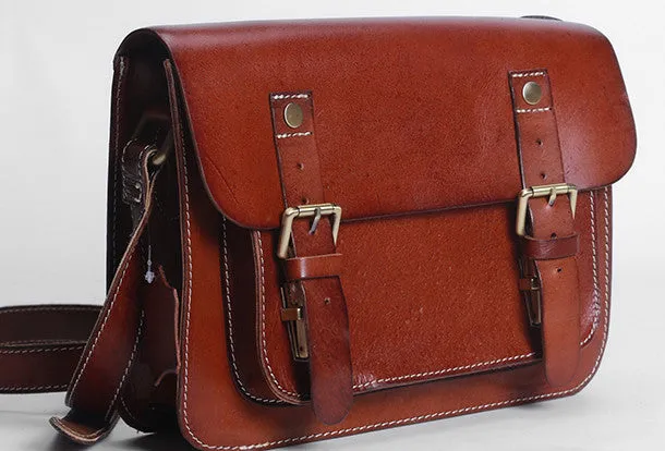 Handmade leather men Satchel bag messenger large vintage shoulder bag vintage bag