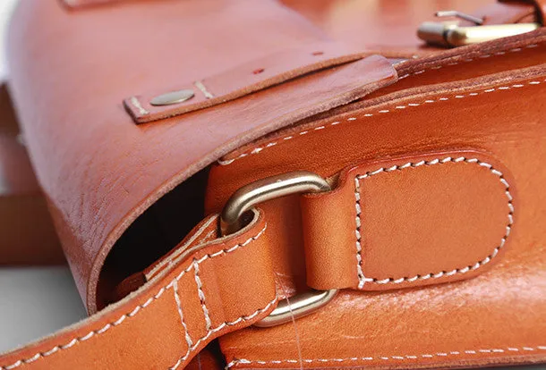 Handmade leather men Satchel bag messenger large vintage shoulder bag vintage bag