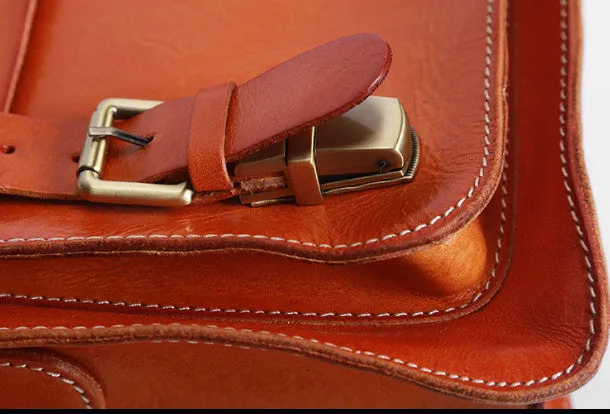 Handmade leather men Satchel bag messenger large vintage shoulder bag vintage bag