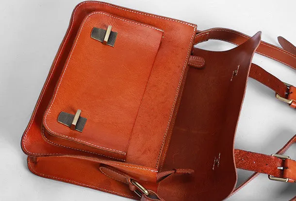Handmade leather men Satchel bag messenger large vintage shoulder bag vintage bag
