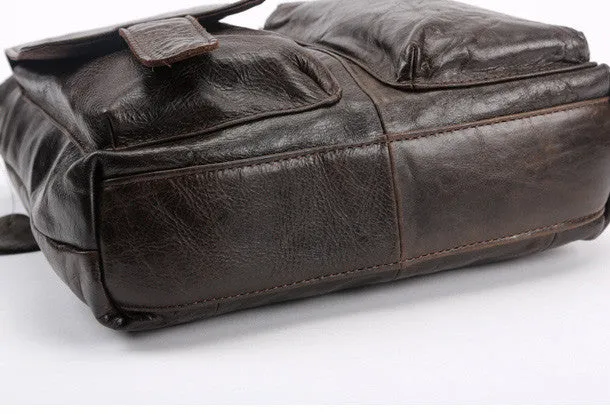 Handmade leather men satchel bag messenger large vintage shoulder laptop bag vintage bag