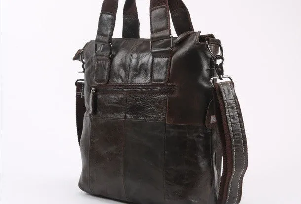 Handmade leather men satchel bag messenger large vintage shoulder laptop bag vintage bag