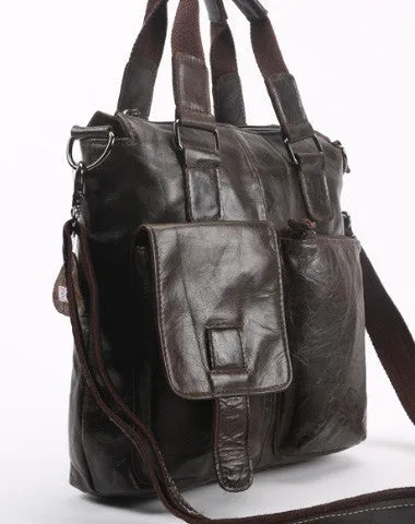 Handmade leather men satchel bag messenger large vintage shoulder laptop bag vintage bag