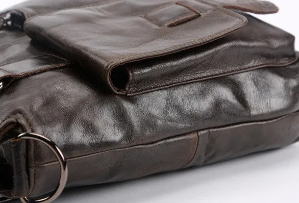 Handmade leather men satchel bag messenger large vintage shoulder laptop bag vintage bag