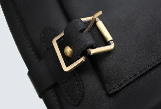 Handmade leather mens Briefcases messenger bagshoulder vintage laptop bag