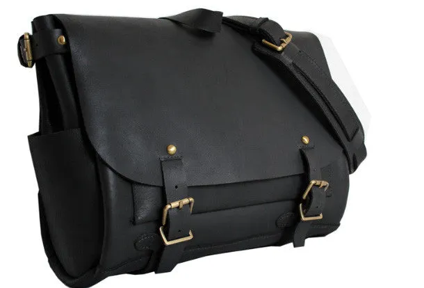 Handmade leather mens Briefcases messenger bagshoulder vintage laptop bag
