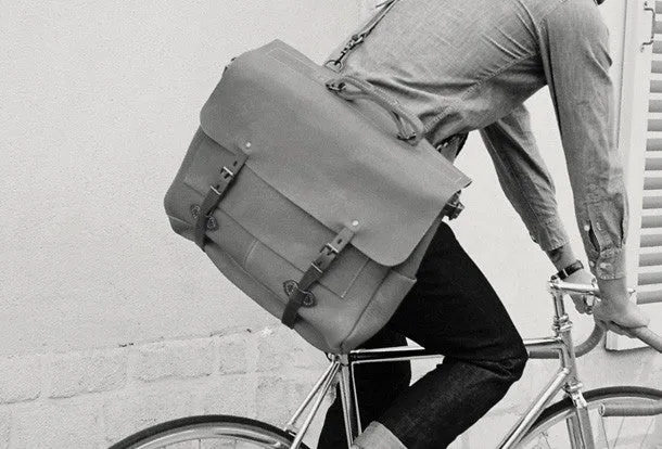 Handmade leather mens Briefcases messenger bagshoulder vintage laptop bag