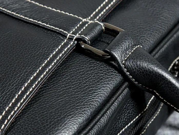 Handmade Leather Mens Cool Messenger Bag Work Bag Business Bags Briefcase Bag for men