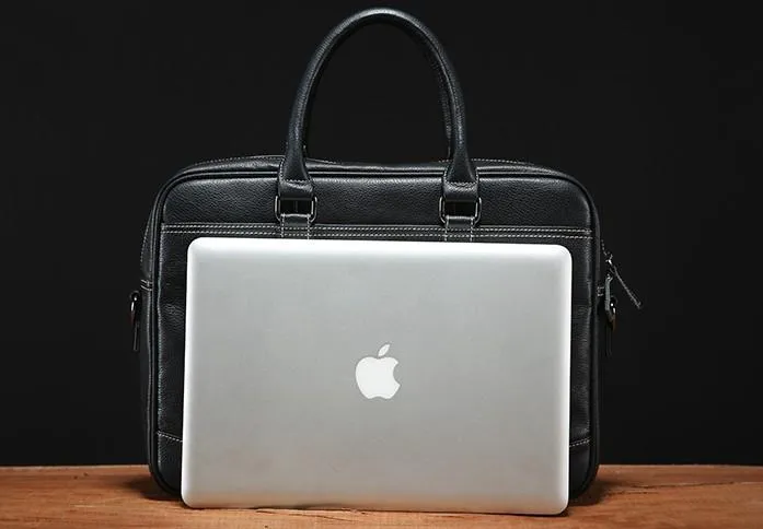 Handmade Leather Mens Cool Messenger Bag Work Bag Business Bags Briefcase Bag for men