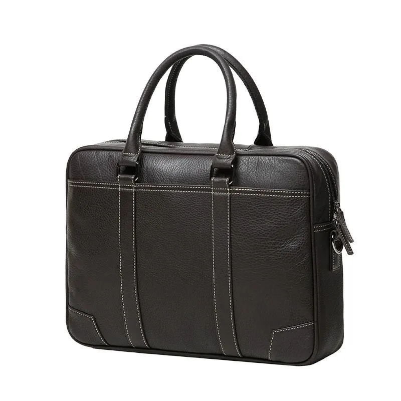 Handmade Leather Mens Cool Messenger Bag Work Bag Business Bags Briefcase Bag for men