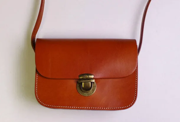 Handmade Leather shoulder bag black vintage for women leather crossbody bag
