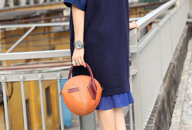 Handmade Unique Leather Small Handbags Shoulder Bag for Women