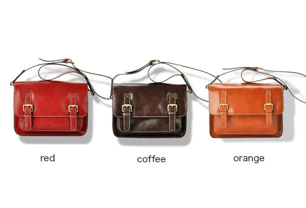 Handmade vintage leather Satchel Bags crossbody bag Shoulder Bag for girl women