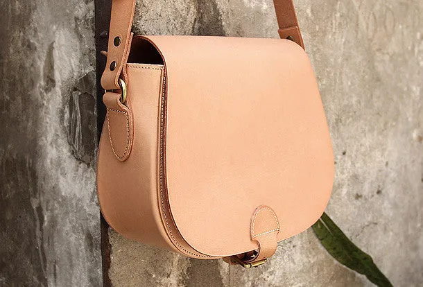 Handmade vintage womens leather messenger crossbody Shoulder Bag for women