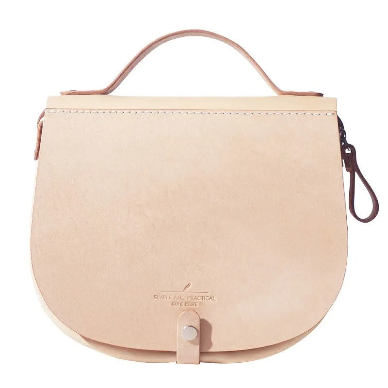 Handmade Womens Leather Saddle Shoulder Bag Purse Saddle Handbag Bag for Women