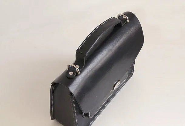 Handmade Womens Leather shoulder bags Satchel Bag School Bag for women