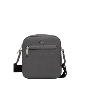 Hugo Boss Gray Recycled Polyethylene Messenger Bag