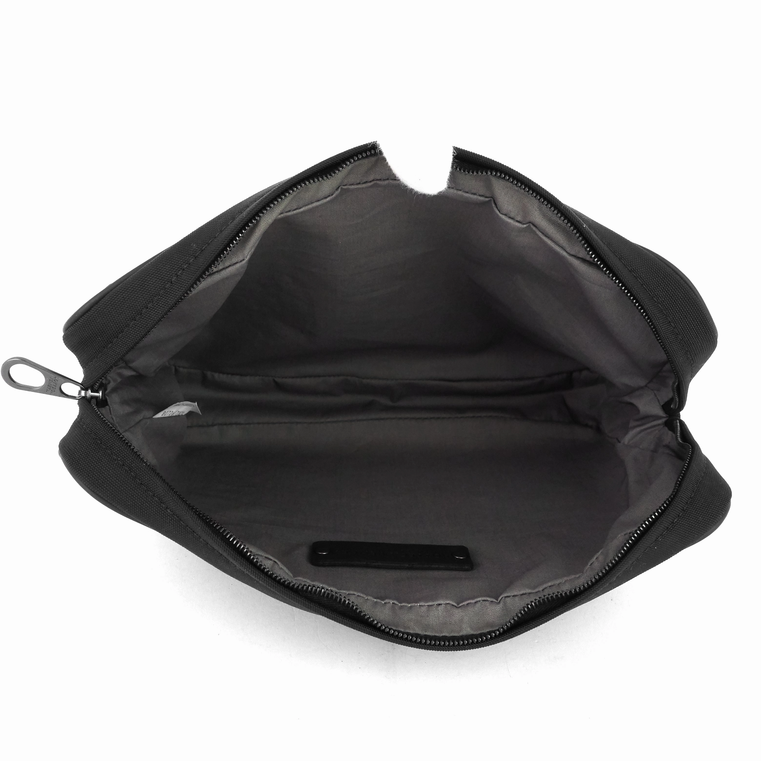 Intrecciato Leather and Nylon Pouch