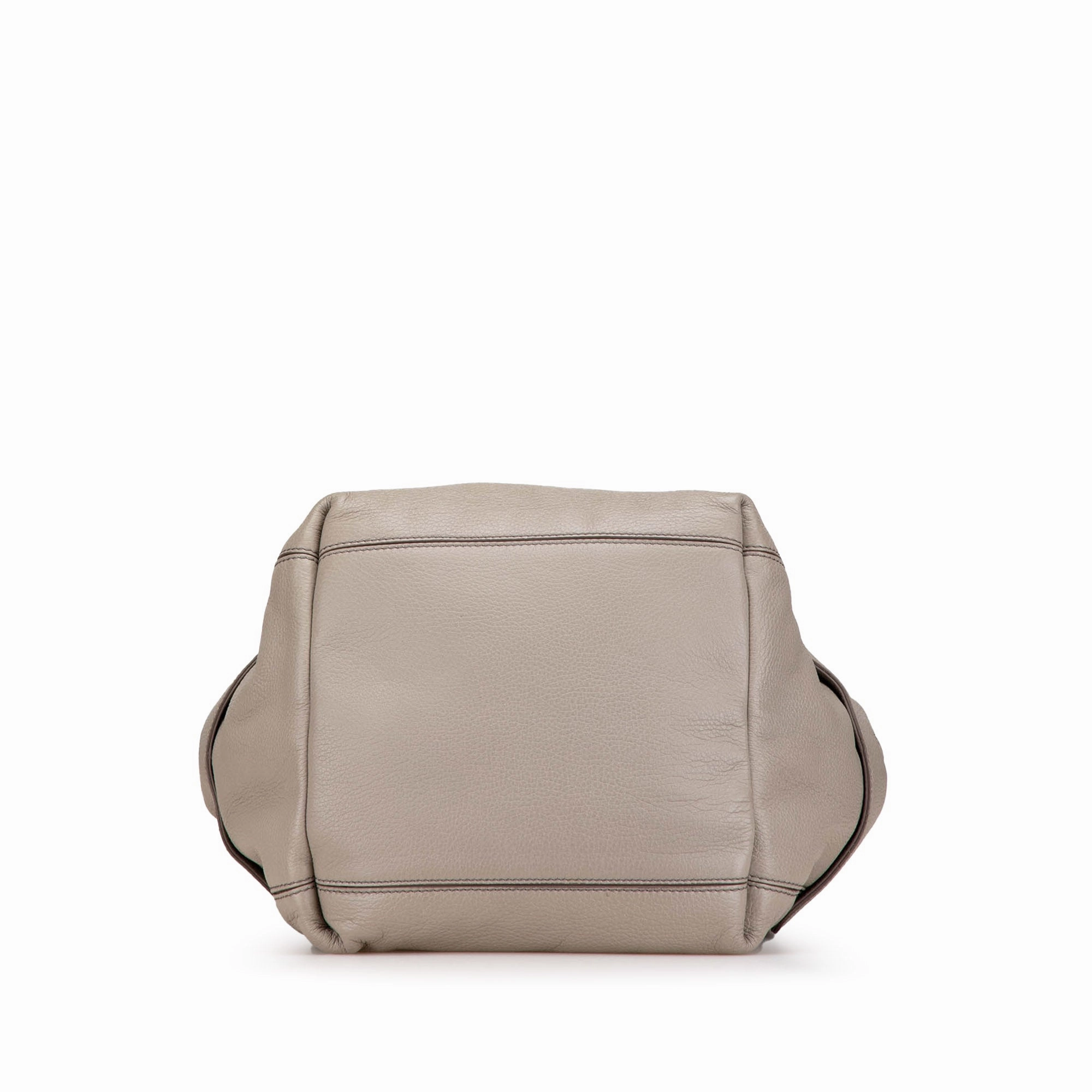 Intrecciato-Trimmed Soft Cube Shoulder Bag