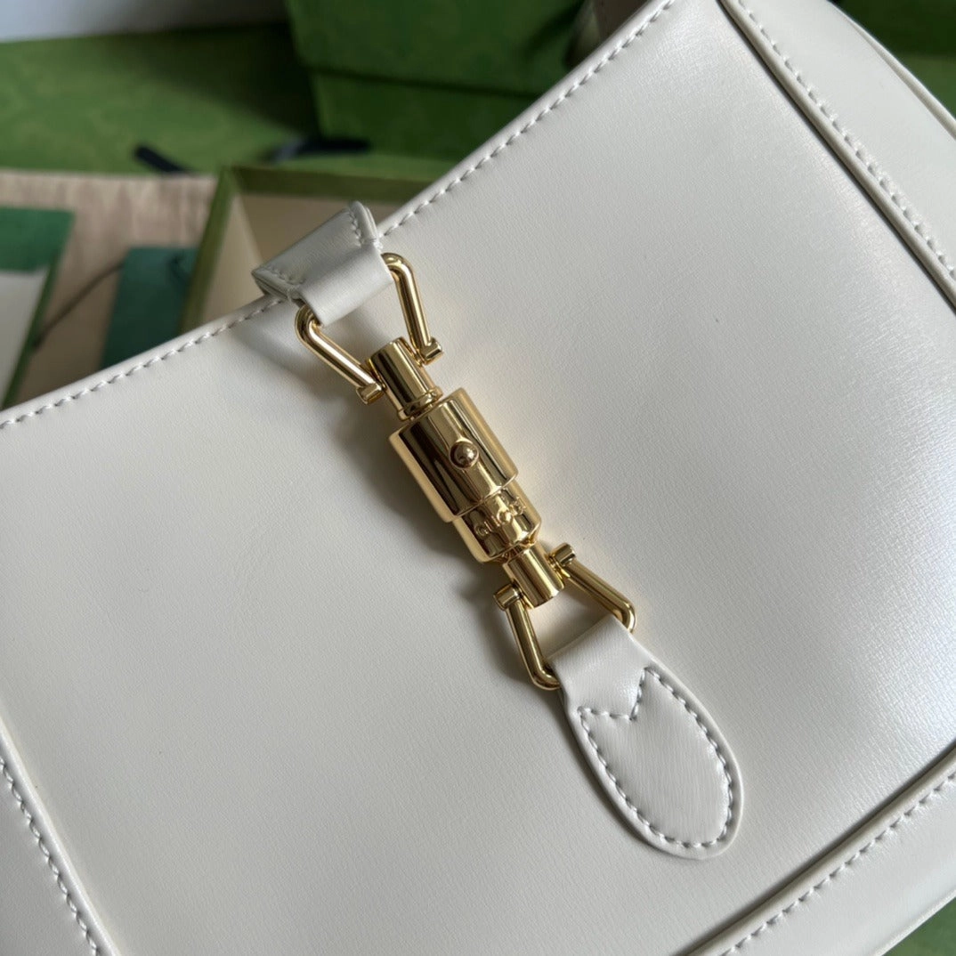 Jackie 1961 Small Shoulder Bag White Leather Shoulder Bag for Women