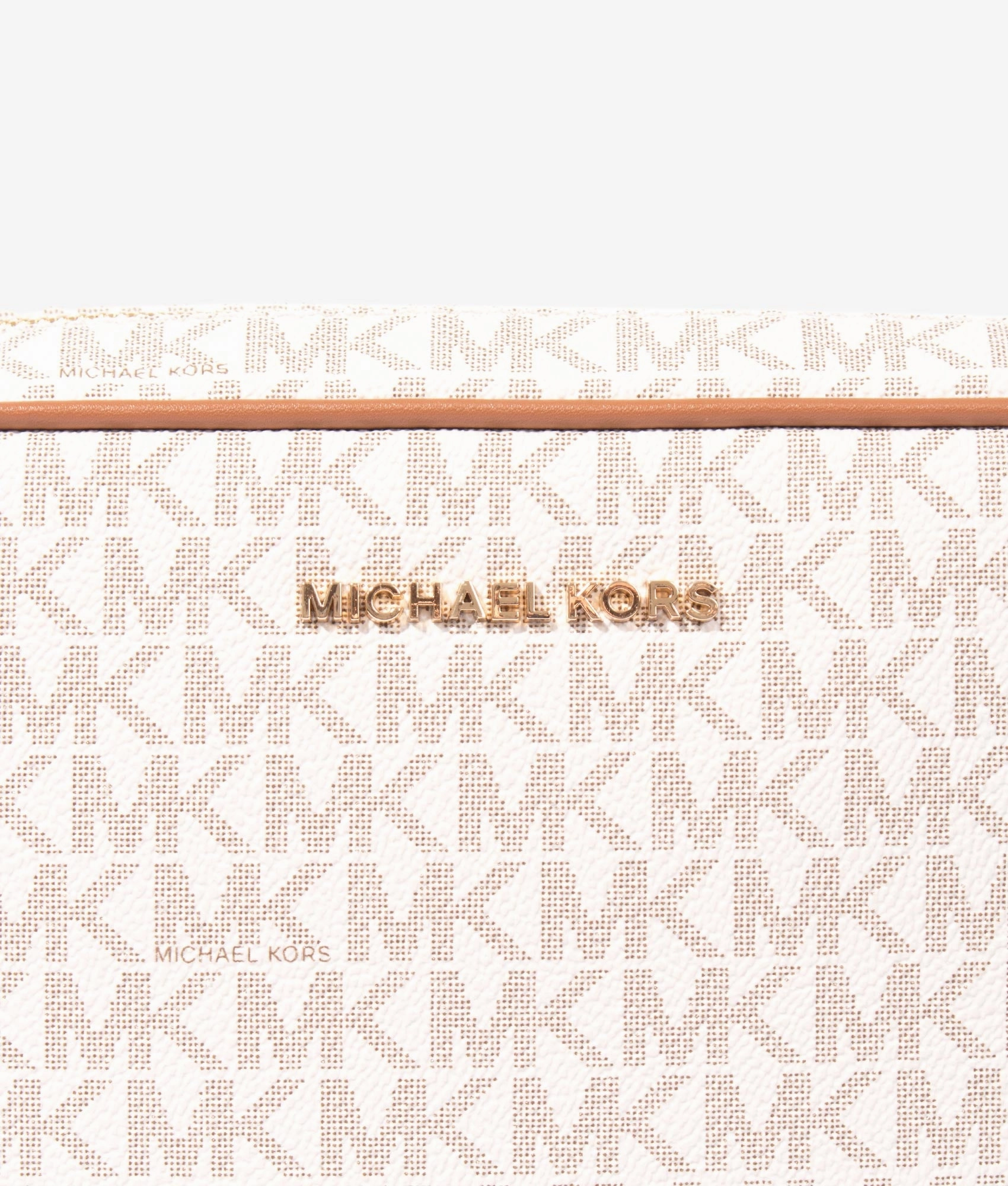 Jet set large logo crossbody in vanilla