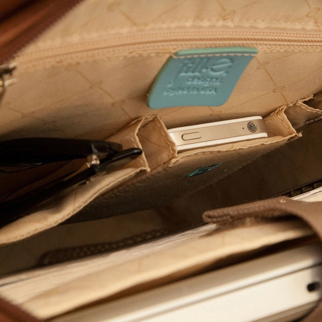 Jill-E Designs Jill-E Leather Laptop Tote