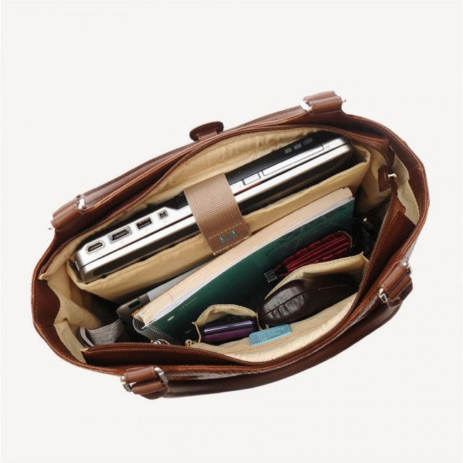 Jill-E Designs Jill-E Leather Laptop Tote