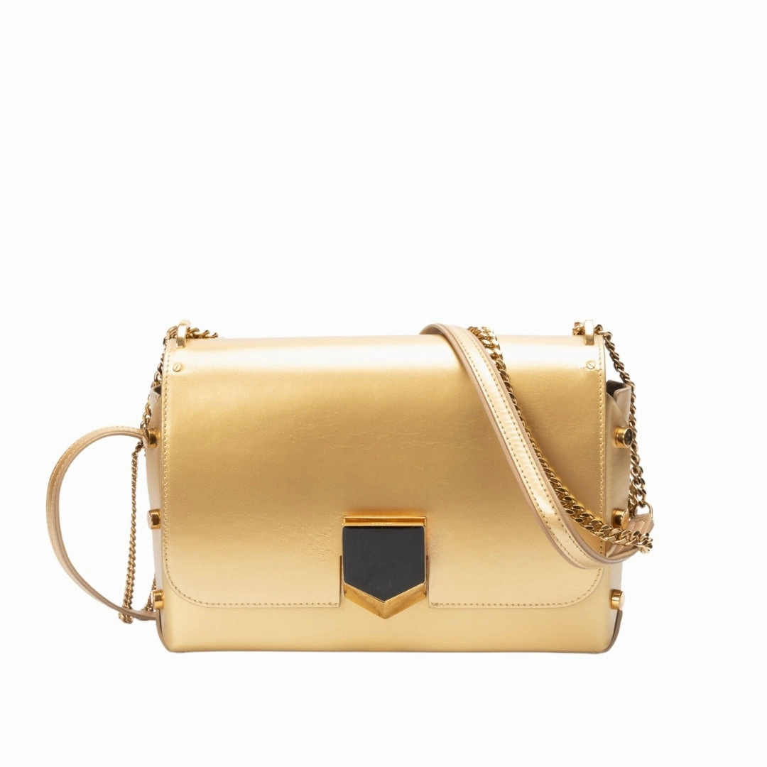 Jimmy Choo Leather Lockette Shoulder Bag