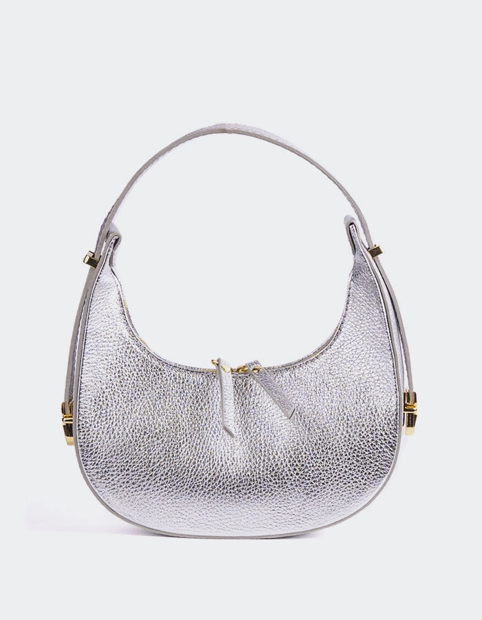 Josette Silver Metal Leather