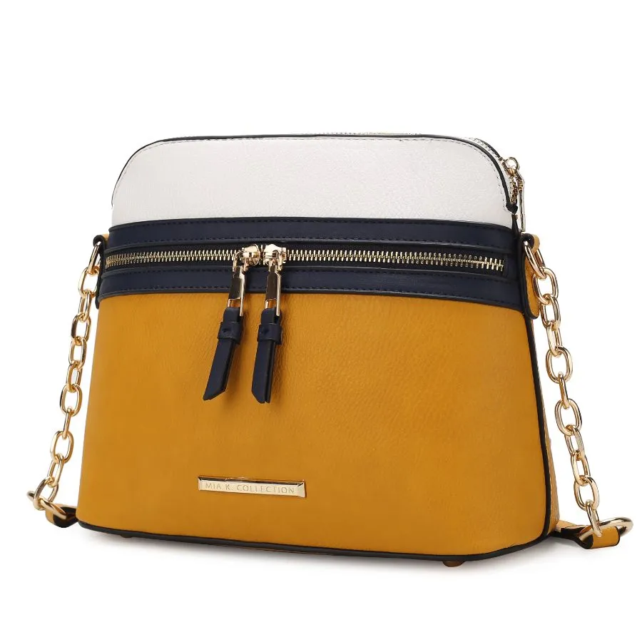 Karelyn Vegan Leather Crossbody Handbag