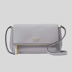 KATE SPADE Leila Mini Zip Crossbody Mountain Grey KE487