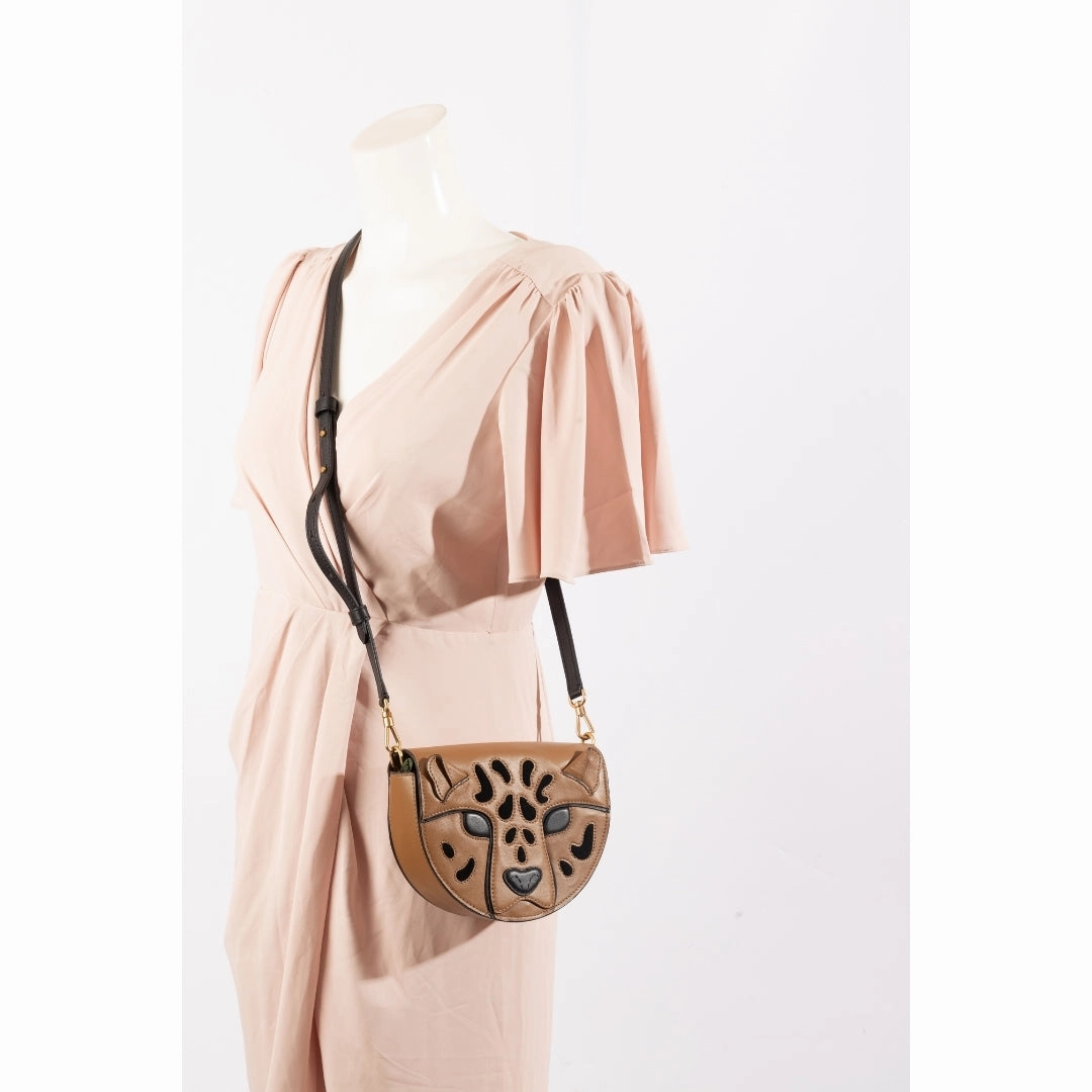 Kate spade Lucy 3D Leopard Flap Medium Crossbody Bag