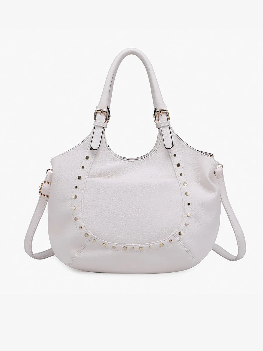 Kay Vegan Studded Hobo