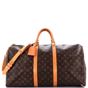 Keepall Bandouliere Bag Monogram Canvas 50