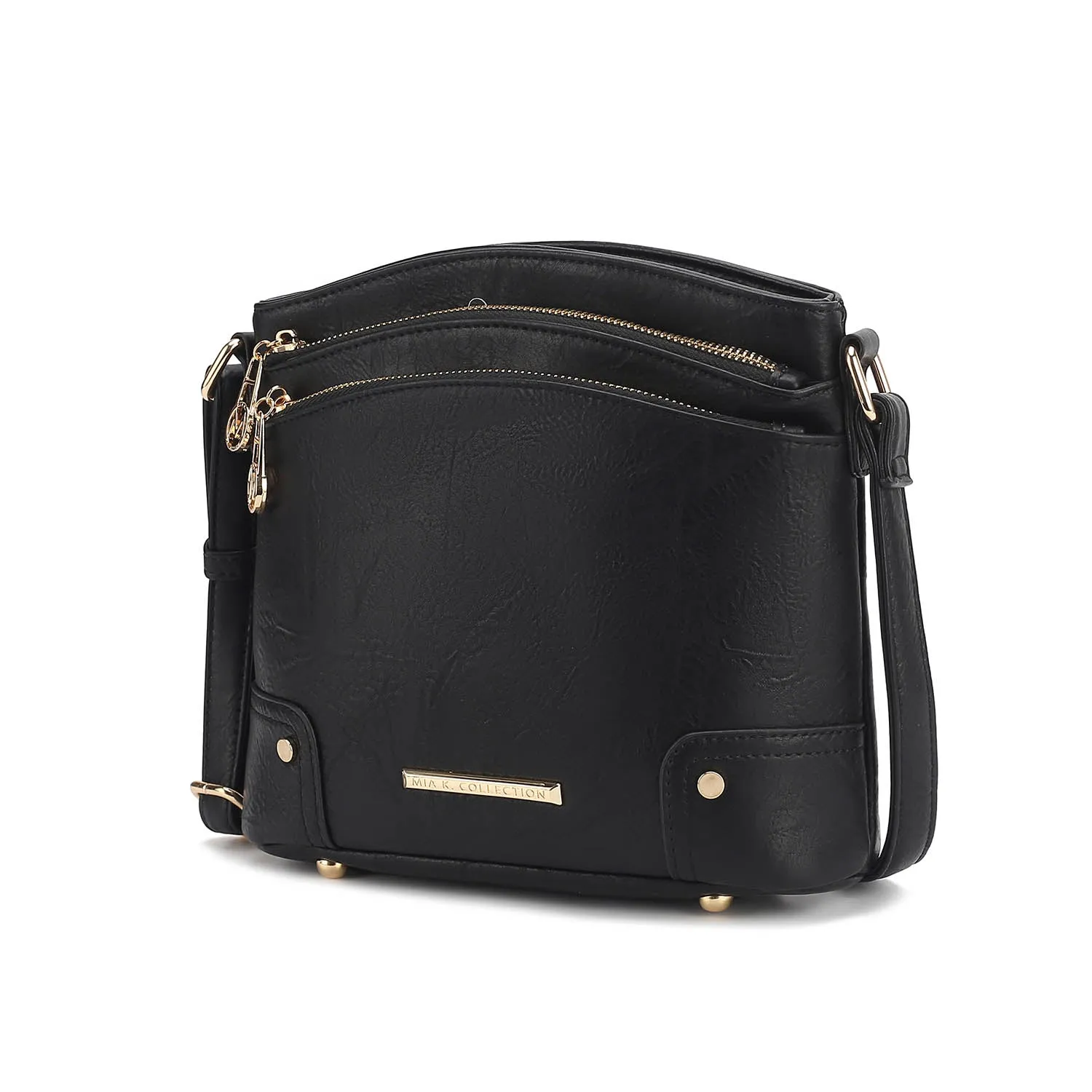 Kenya Crossbody Shoulder Womens Bag Stylish Vegan Leather with Gold-Tone Accents by Mia K