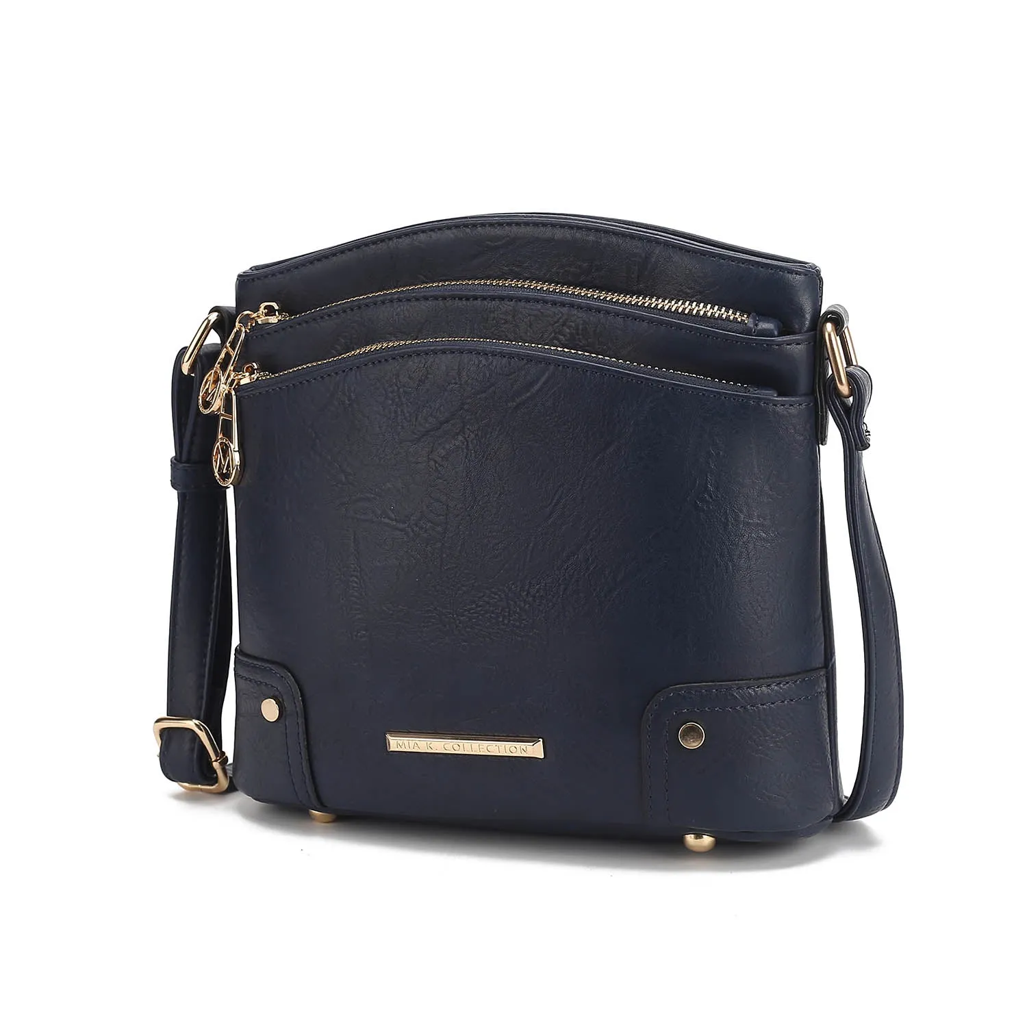 Kenya Crossbody Shoulder Womens Bag Stylish Vegan Leather with Gold-Tone Accents by Mia K